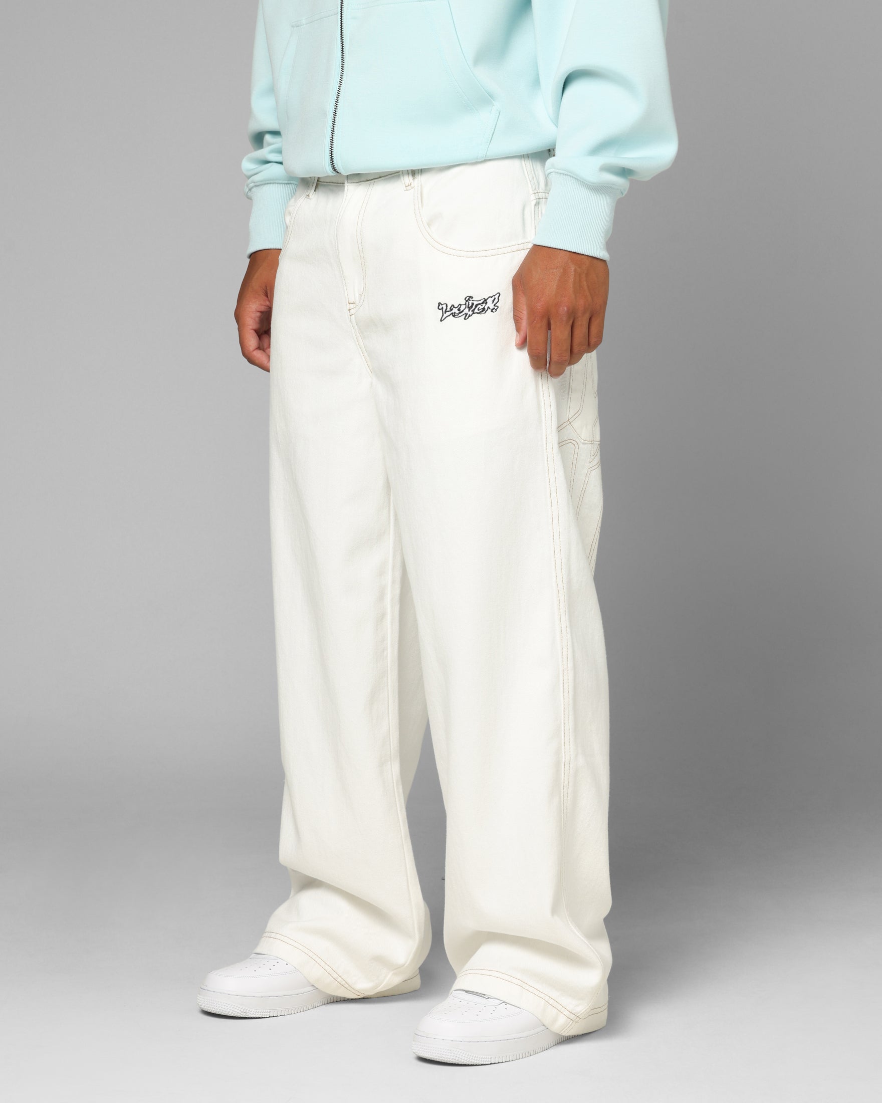 Loiter Star Born Jeans Off White