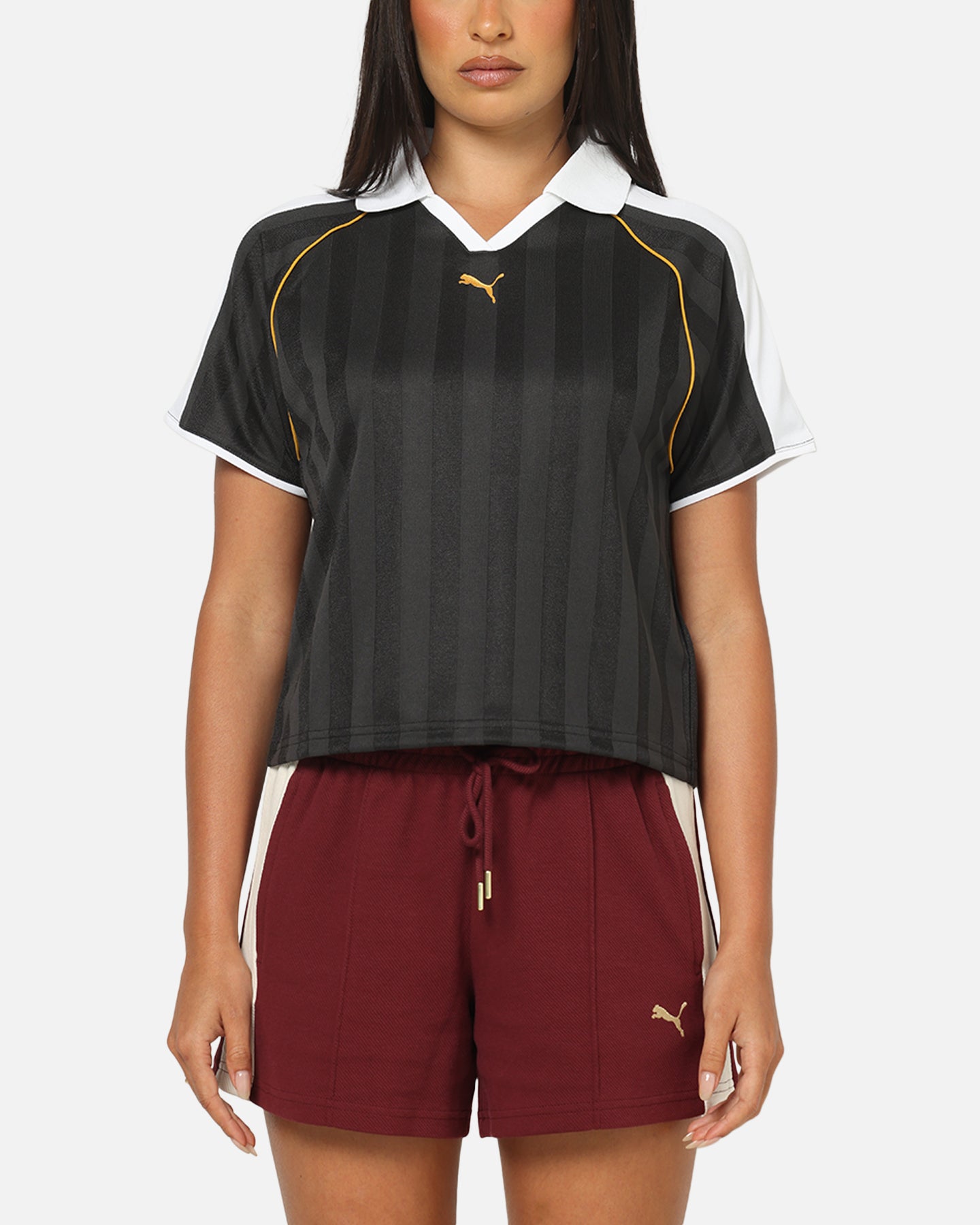Puma Women's T7 Relaxed Football Jersey T-Shirt Puma Black
