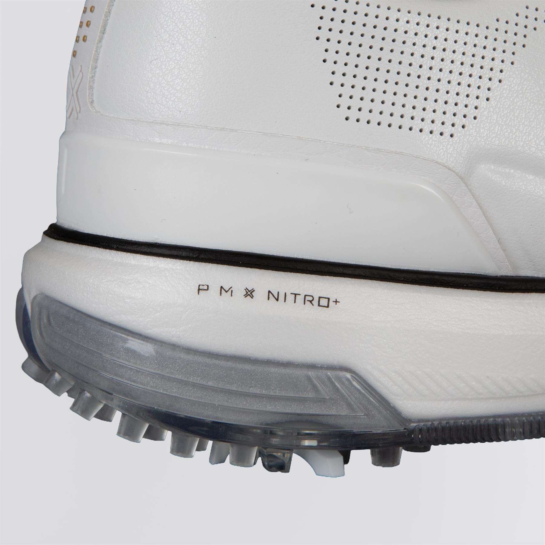 Eighty Seven SC Spiked Golf Shoes White/Black/Gold