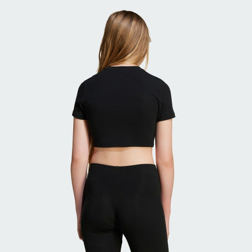 Kids' adidas Ribbed Crop Tee Kids