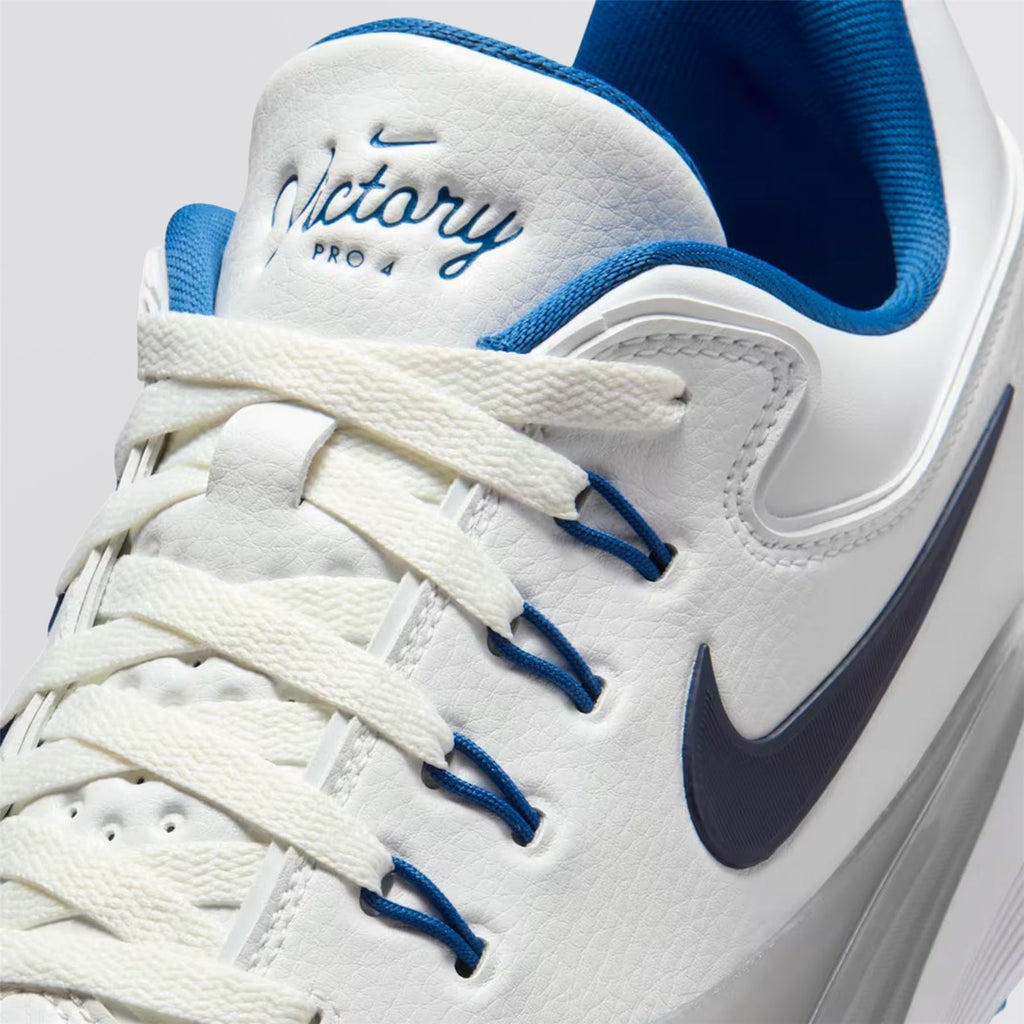 Victory Pro 4 Spiked Golf Shoes Summit White/Obsidian/Court Blue