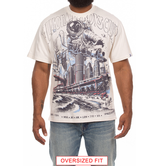 Billionaire Boys Club "Space Expo" SS Knit (Oversized) (White)
