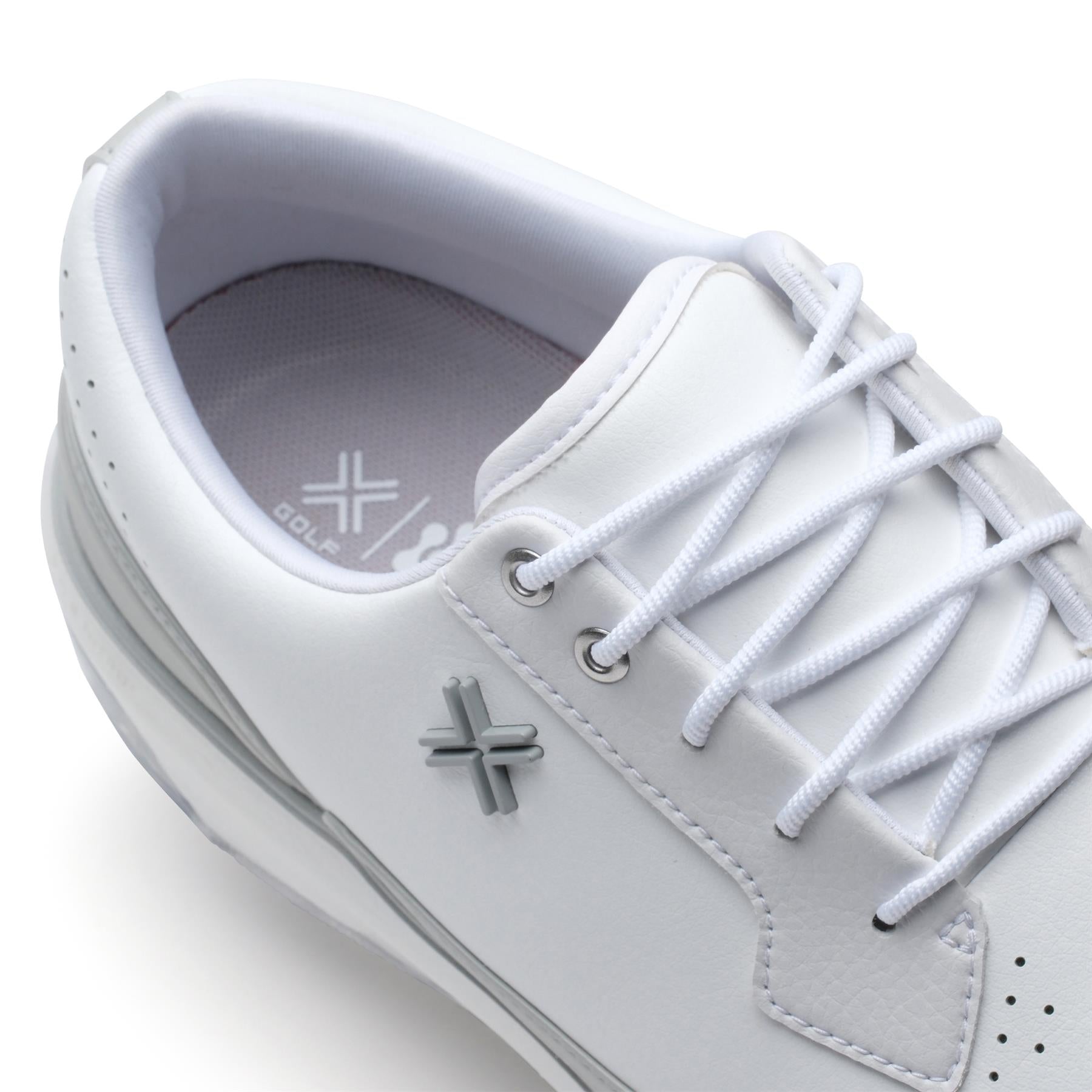 Moving Day SC RS Spiked Golf Shoes White/Ghost Grey Gator/White