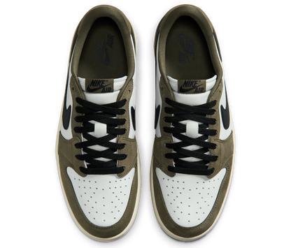 Jordan 1 Retro Low Medium Olive Summit White Sail Black