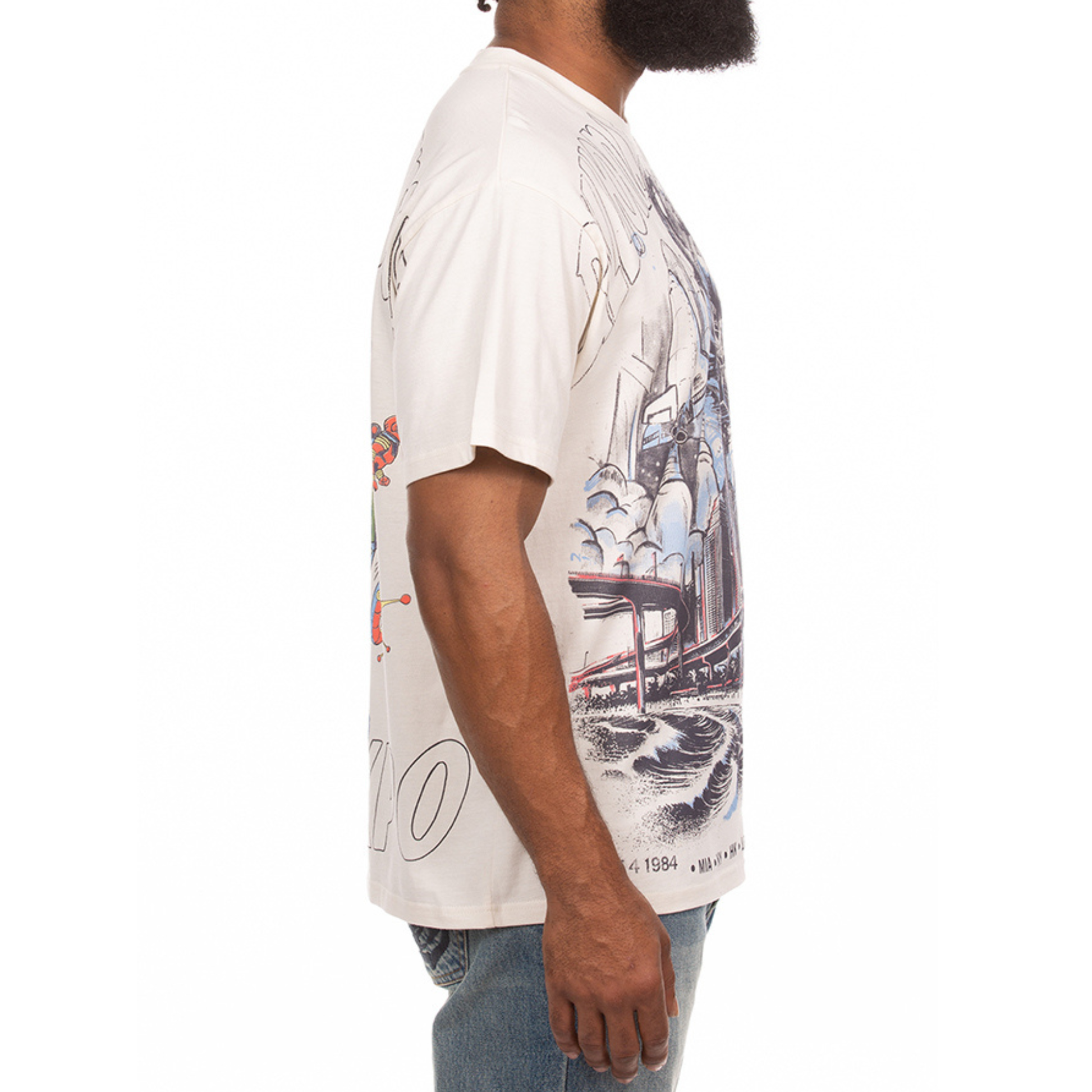 Billionaire Boys Club "Space Expo" SS Knit (Oversized) (White)
