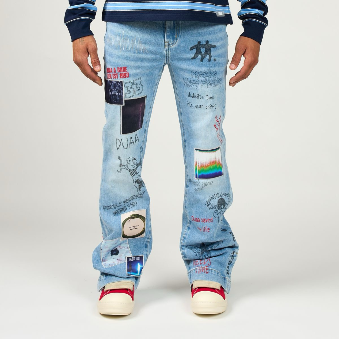 DUAA "Heart Control" Blue Denim