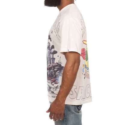 Billionaire Boys Club "Space Expo" SS Knit (Oversized) (White)