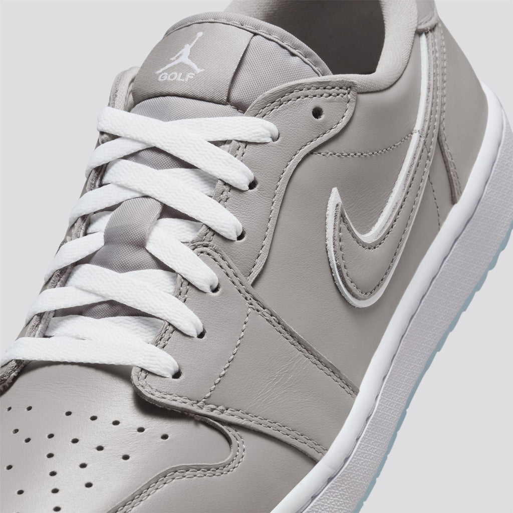 Air Jordan 1 Low Spikeless Golf Shoe Medium Grey/White/Blue Tint