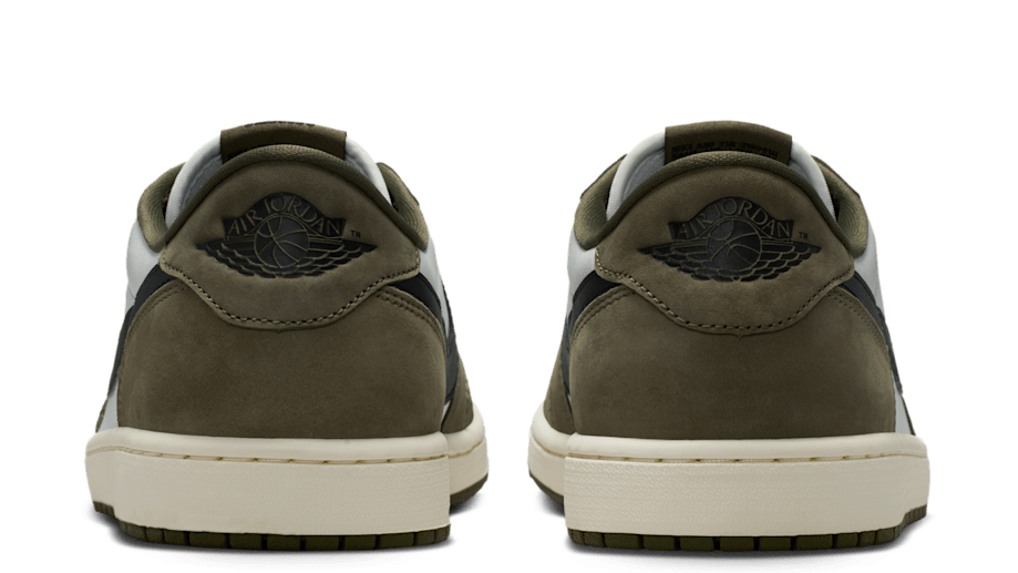 Jordan 1 Retro Low Medium Olive Summit White Sail Black