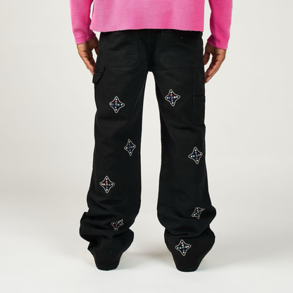 DUAA "Star" Black Pants