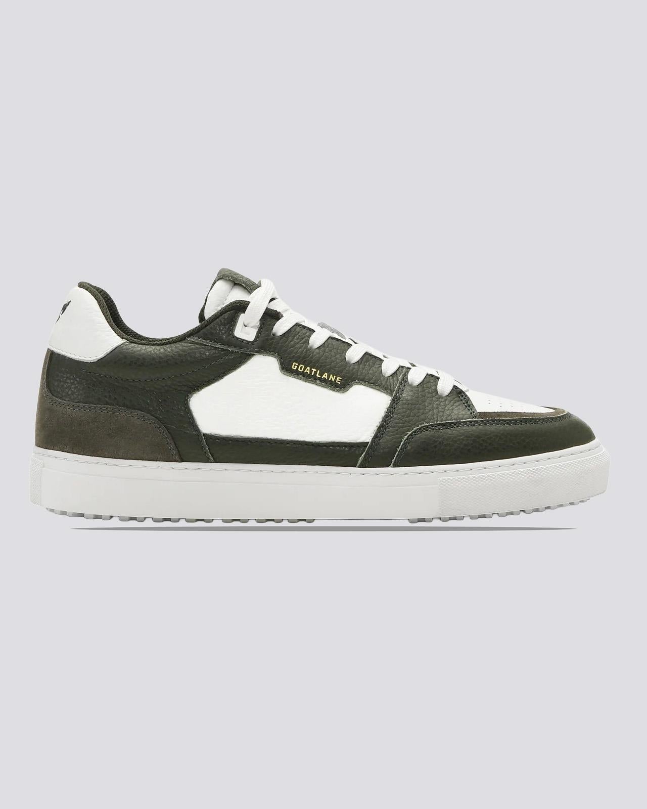 The Contour Collection Golf Shoes Dark Green/White Leather