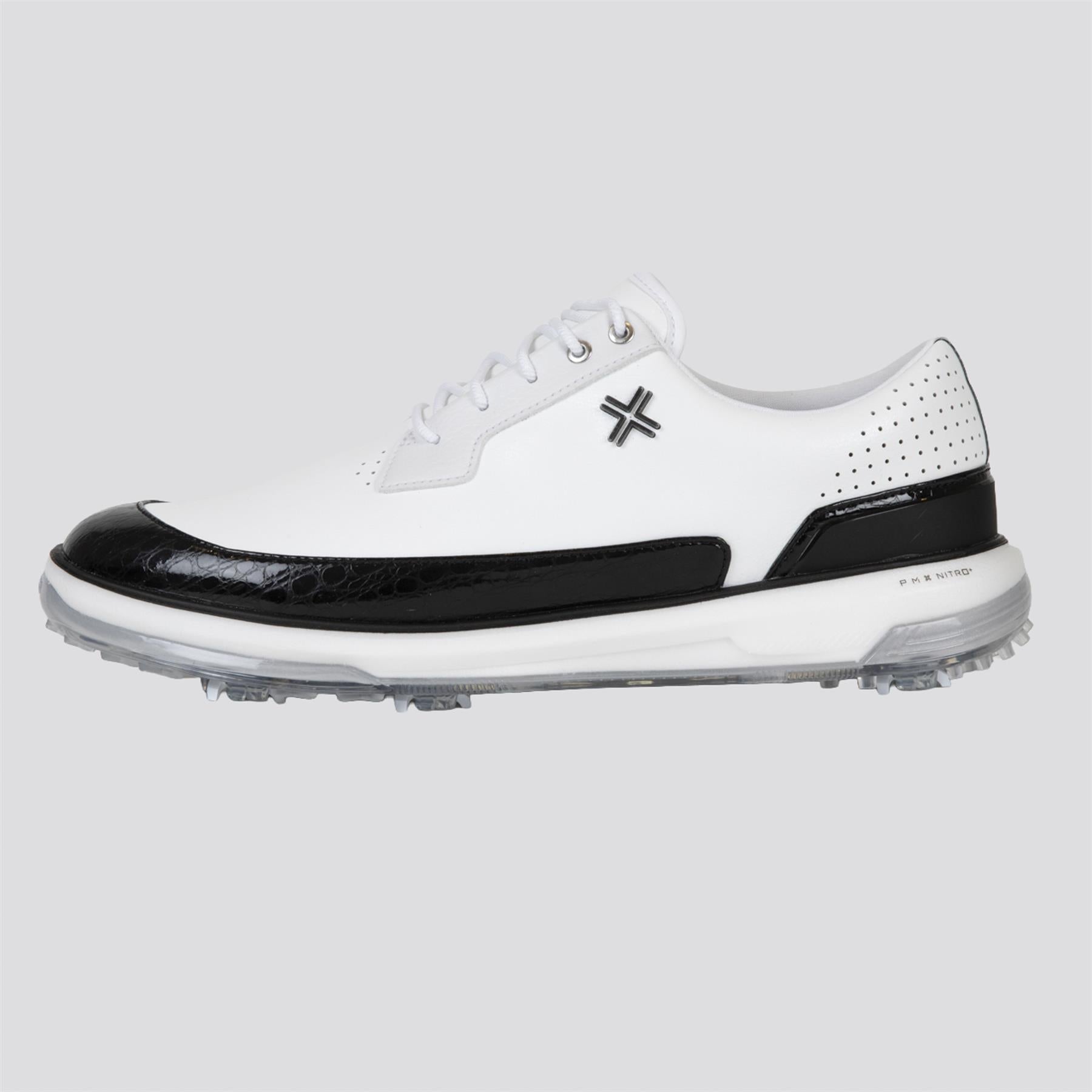 Moving Day SC RS Spiked Golf Shoes White/Black/Gator