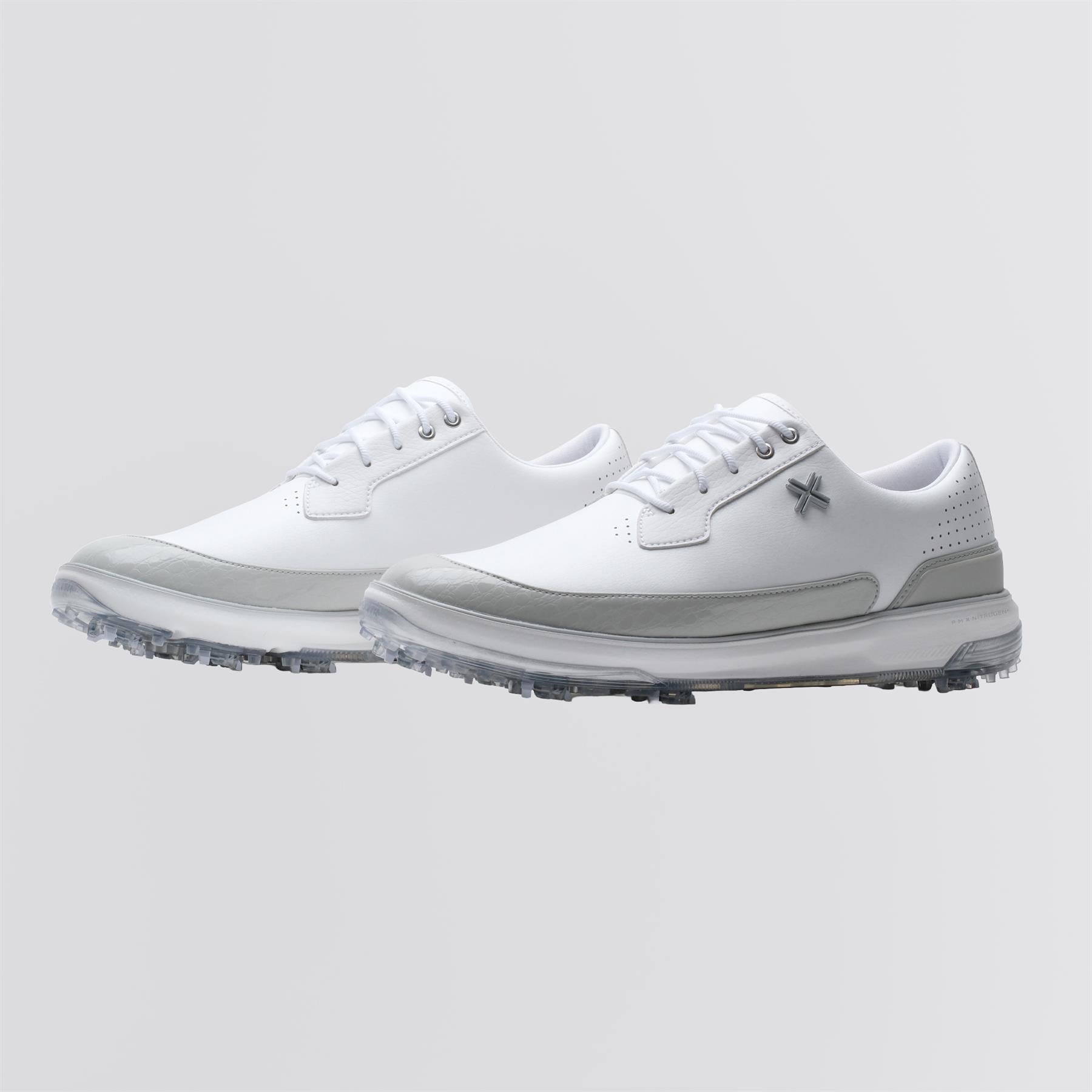 Moving Day SC RS Spiked Golf Shoes White/Ghost Grey Gator/White