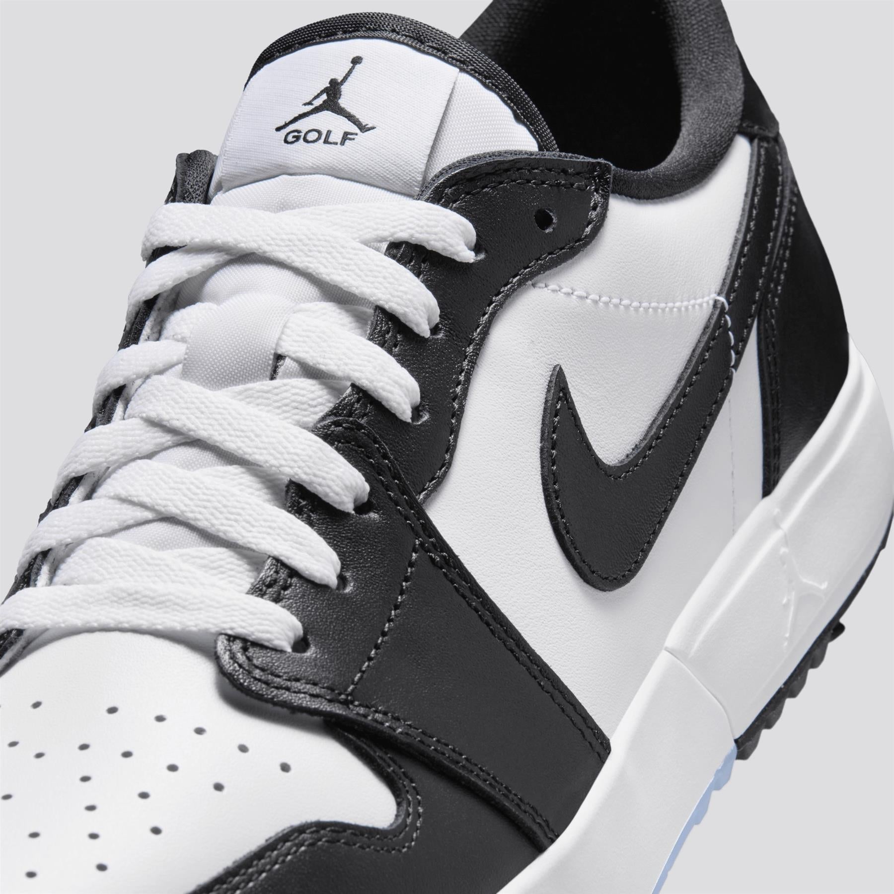 Air Jordan 1 Low Spiked Golf Shoes White/Black