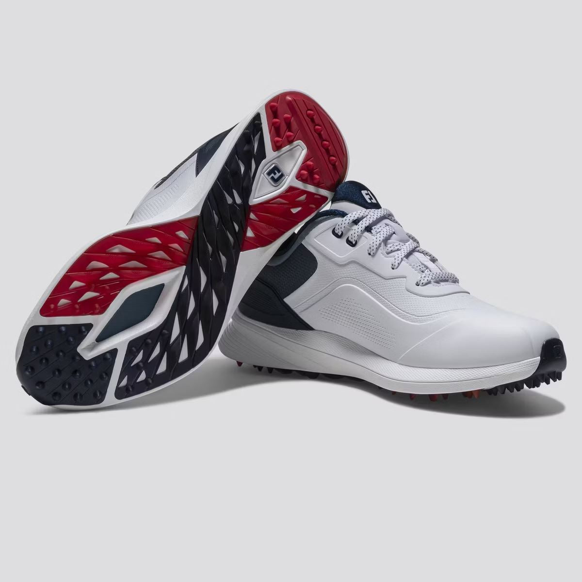 ProSL26 Spikeless Golf Shoes White/Blue/Red
