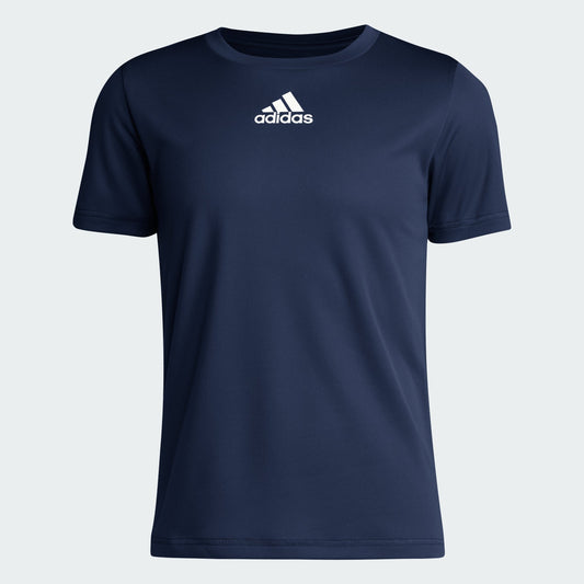 Kids' adidas SS PREGAME TEE BLANK LOGO