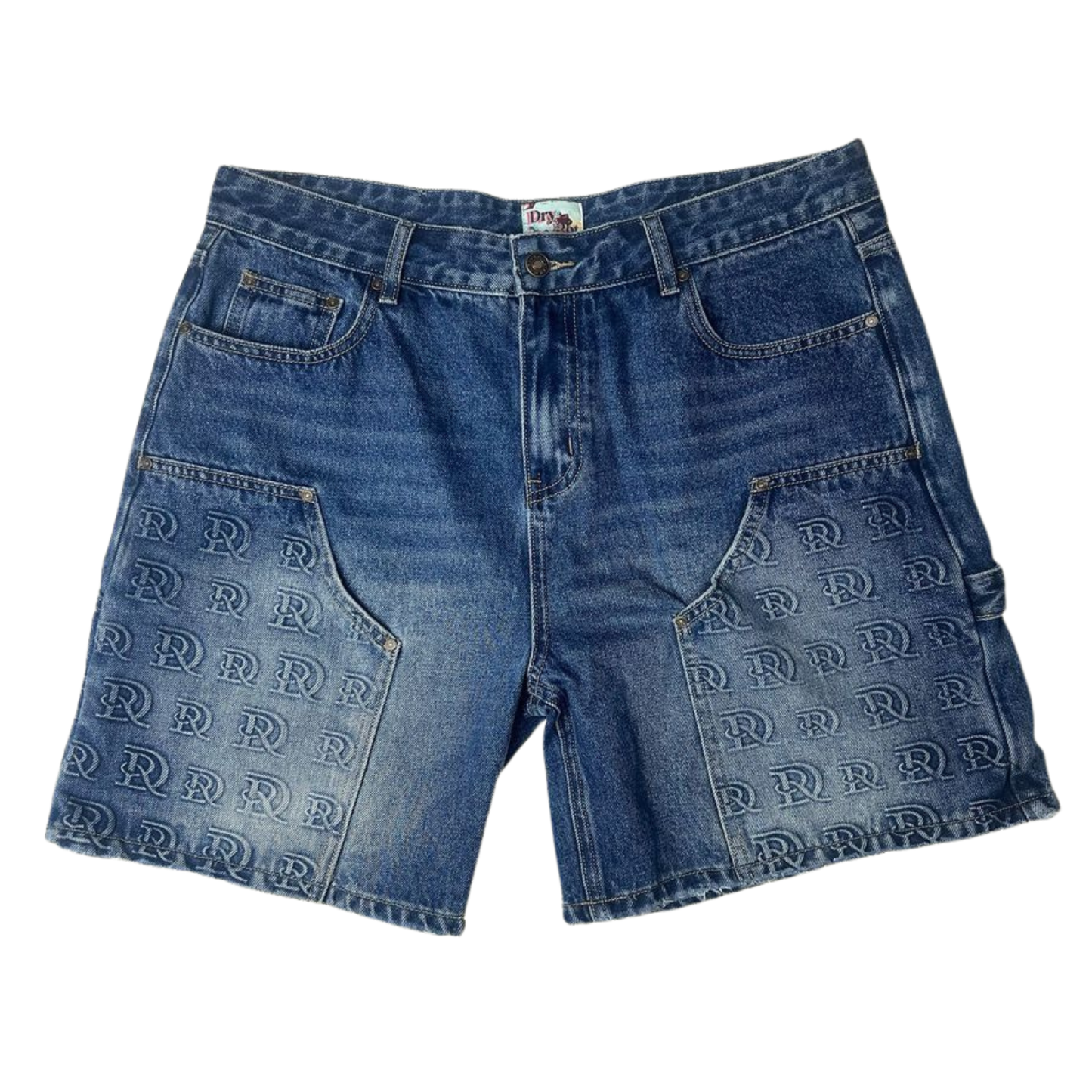 DRY ROT "Dr. Stamped" Cargo Shorts (Blue)