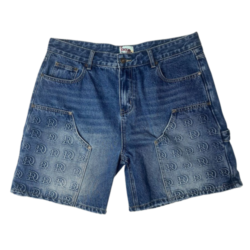 DRY ROT "Dr. Stamped" Cargo Shorts (Blue)