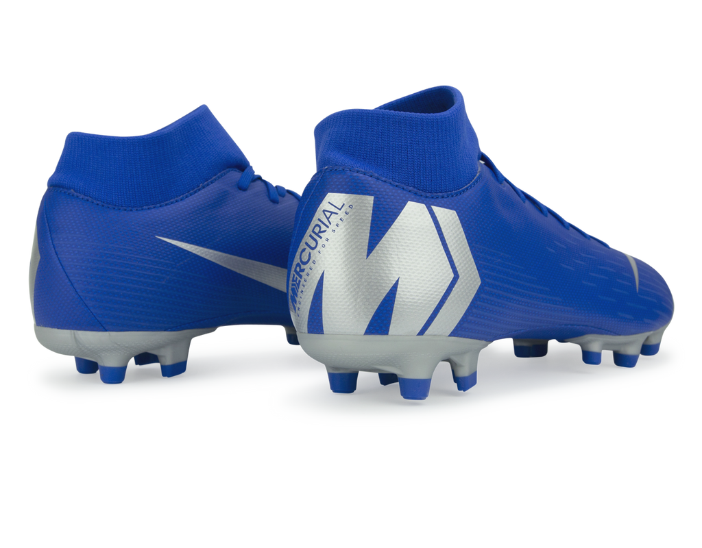 Nike Men's Mercurial Superfly 6 Academy FG Racer Blue/Metallic Silver