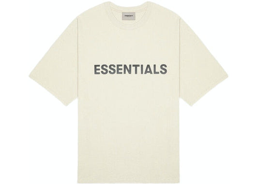 FEAR OF GOD ESSENTIALS 3D Silicon Applique Boxy T-Shirt Buttercream