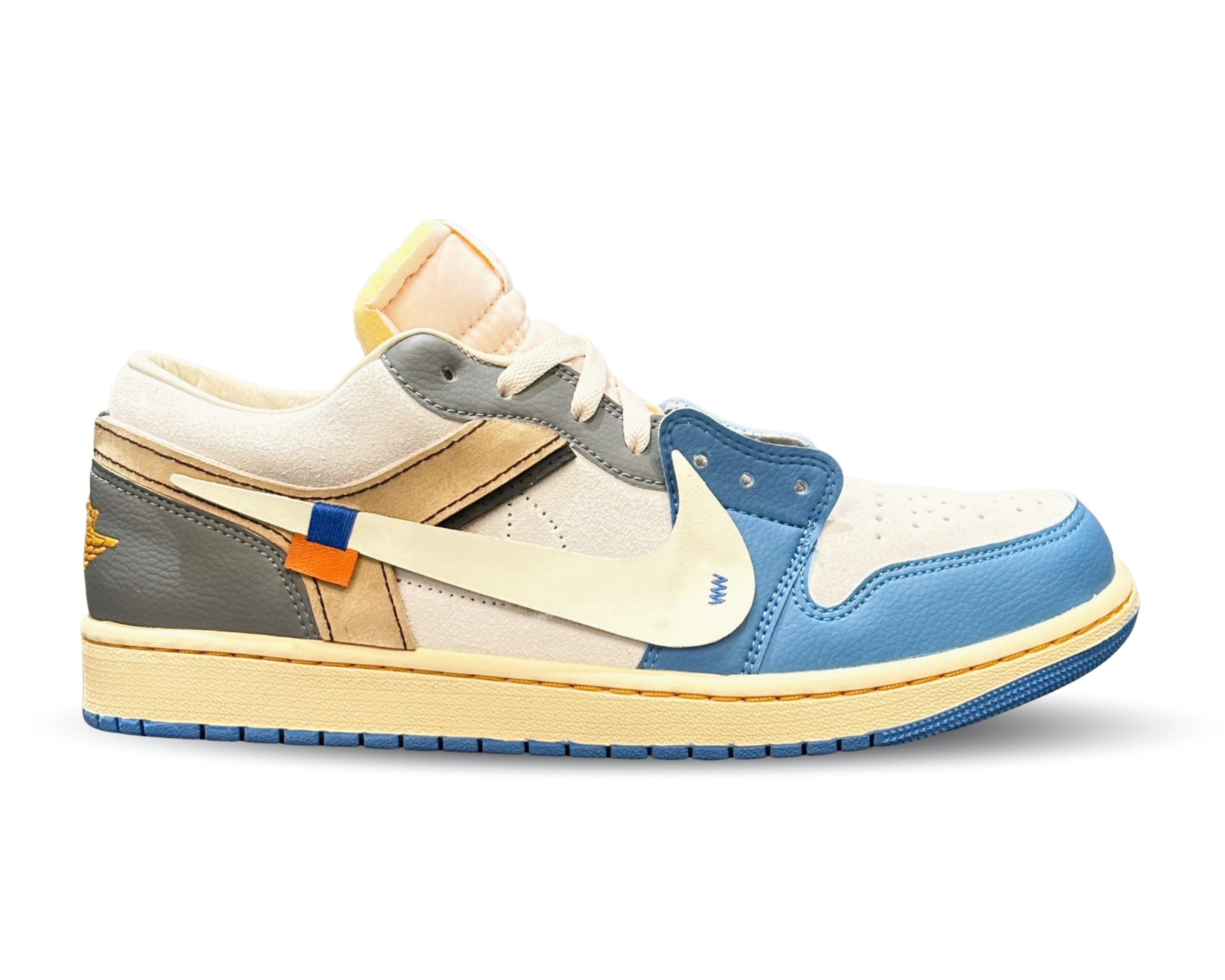 Jordan 1 low Tokyo Vintage  ‘Off-White Inspired’ (Handcrafted Custom)