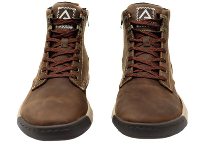 Align Eddy Mens Waterproof Leather Wide Fit Comfortable Boots