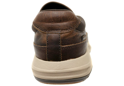 Align Elliott Mens Supportive Leather Wide Fit Comfort Slip On Shoes