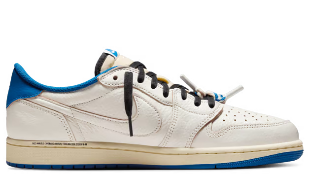 Jordan 1 Retro Low OG SP Fragment x Travis Scott Sail Military Blue