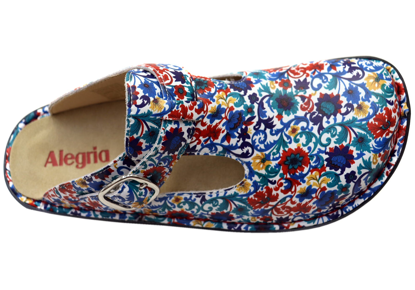 Alegria Classic Womens Leather Clogs Open Back Shoes Primary Party