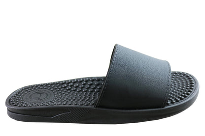 Beira Rio Conforto Freedom Womens Slides Sandals With Massage Balls
