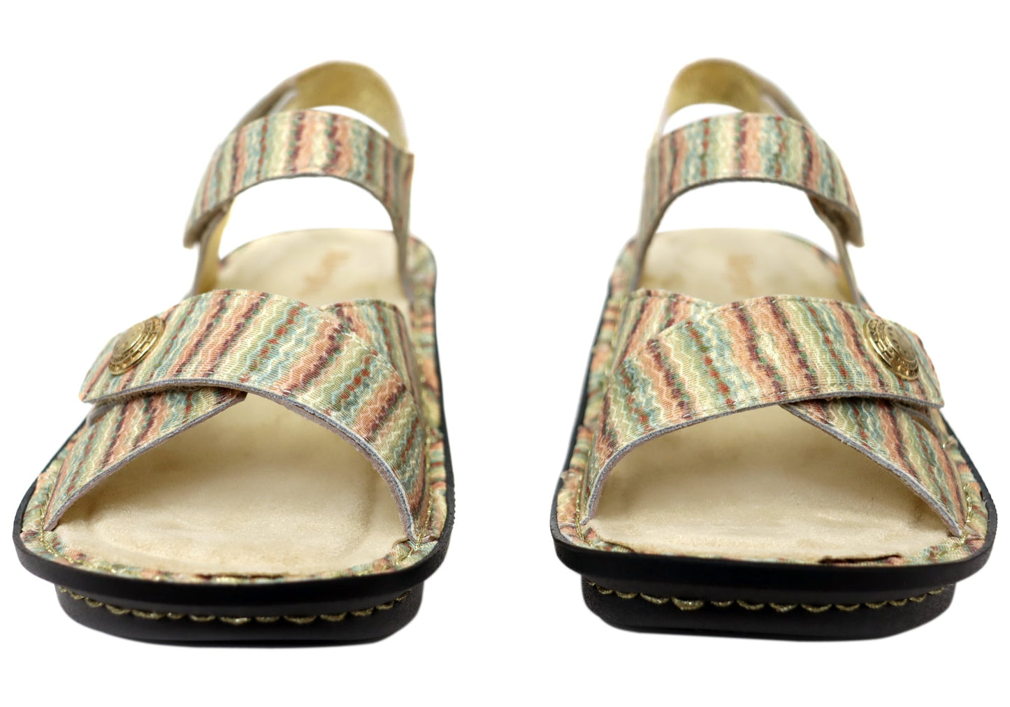 Alegria Kelsi Womens Comfortable Leather Sandals Spumoni
