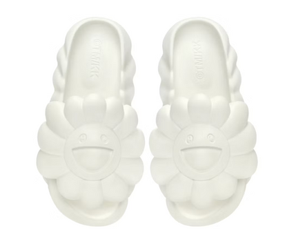 Takashi Murakami Ohana Full-Bloom Slide Star White