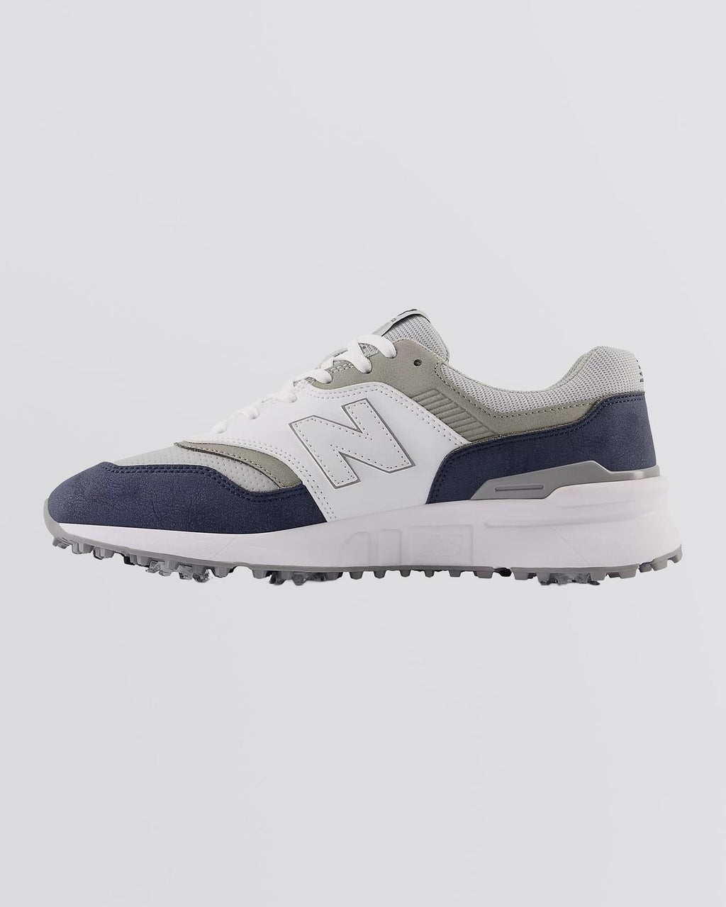 997 Spiked Golf Shoes Navy/White