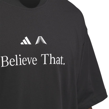 Adidas Men Anthony Edwards Believe T-Shirt Black JM7951