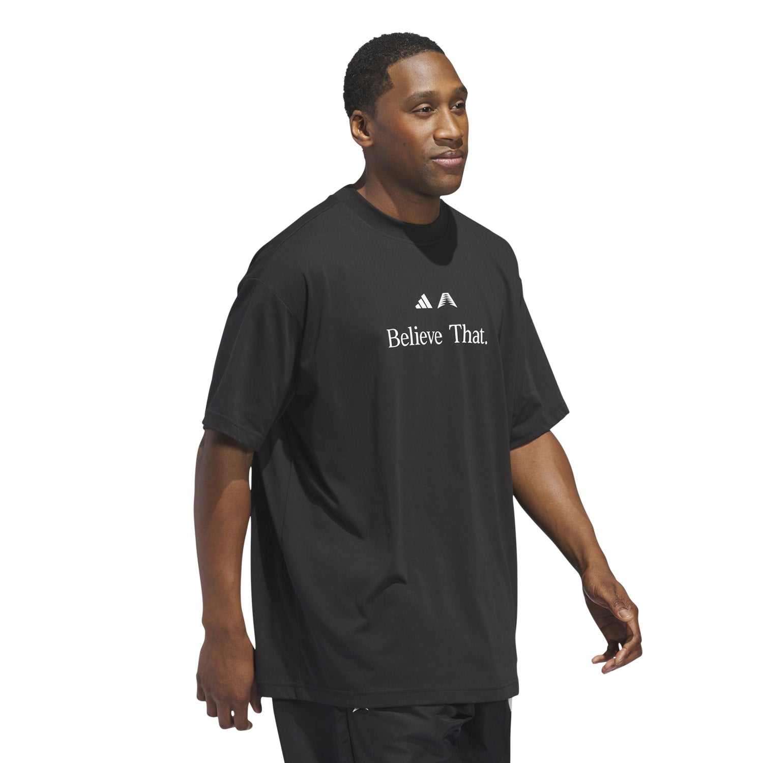 Adidas Men Anthony Edwards Believe T-Shirt Black JM7951