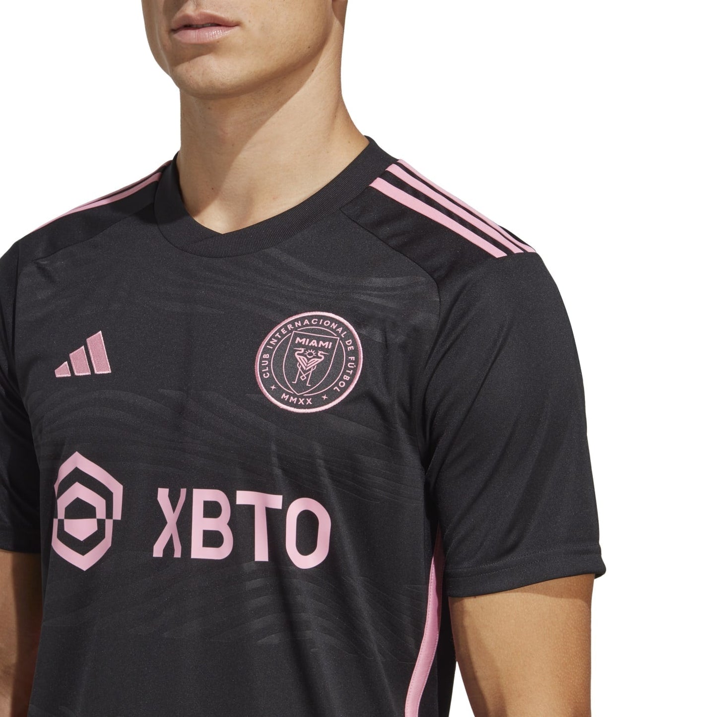Adidas Men Inter Miami CF 23/24 MLS Away Black Pink Jersey HI1888