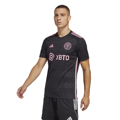 Adidas Men Inter Miami CF 23/24 MLS Away Black Pink Jersey HI1888