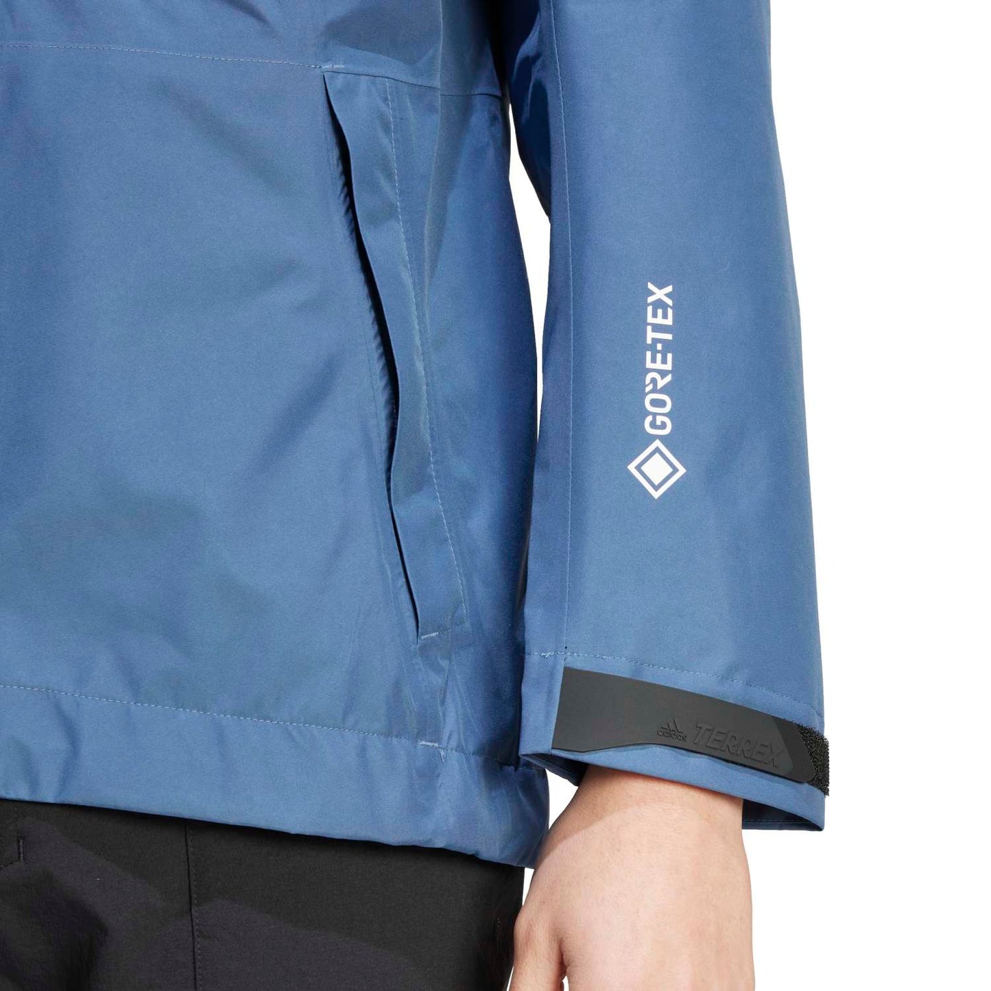 Adidas Men Terrex XPERIOR GORE-TEX Paclite Rain Jacket Wonder Steel