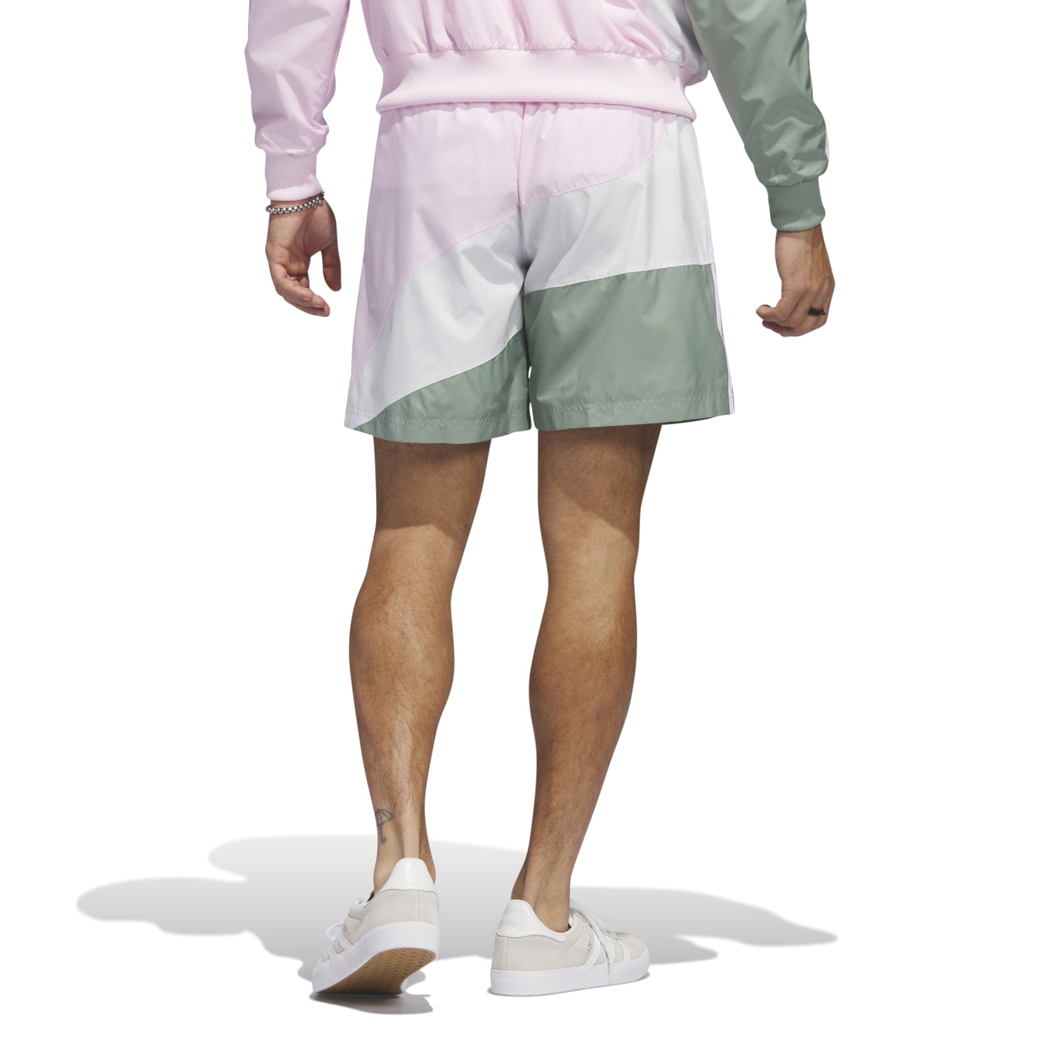 Adidas Originals Men Swirl Woven Shorts Pink IC5550
