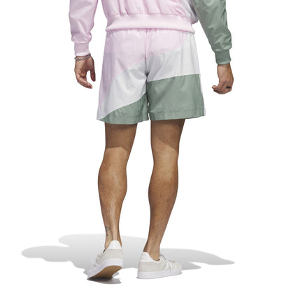 Adidas Originals Men Swirl Woven Shorts Pink IC5550
