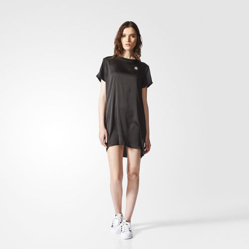 ADIDAS ORIGINALS TREFOIL TEE DRESS BLACK WOMEN BR4552