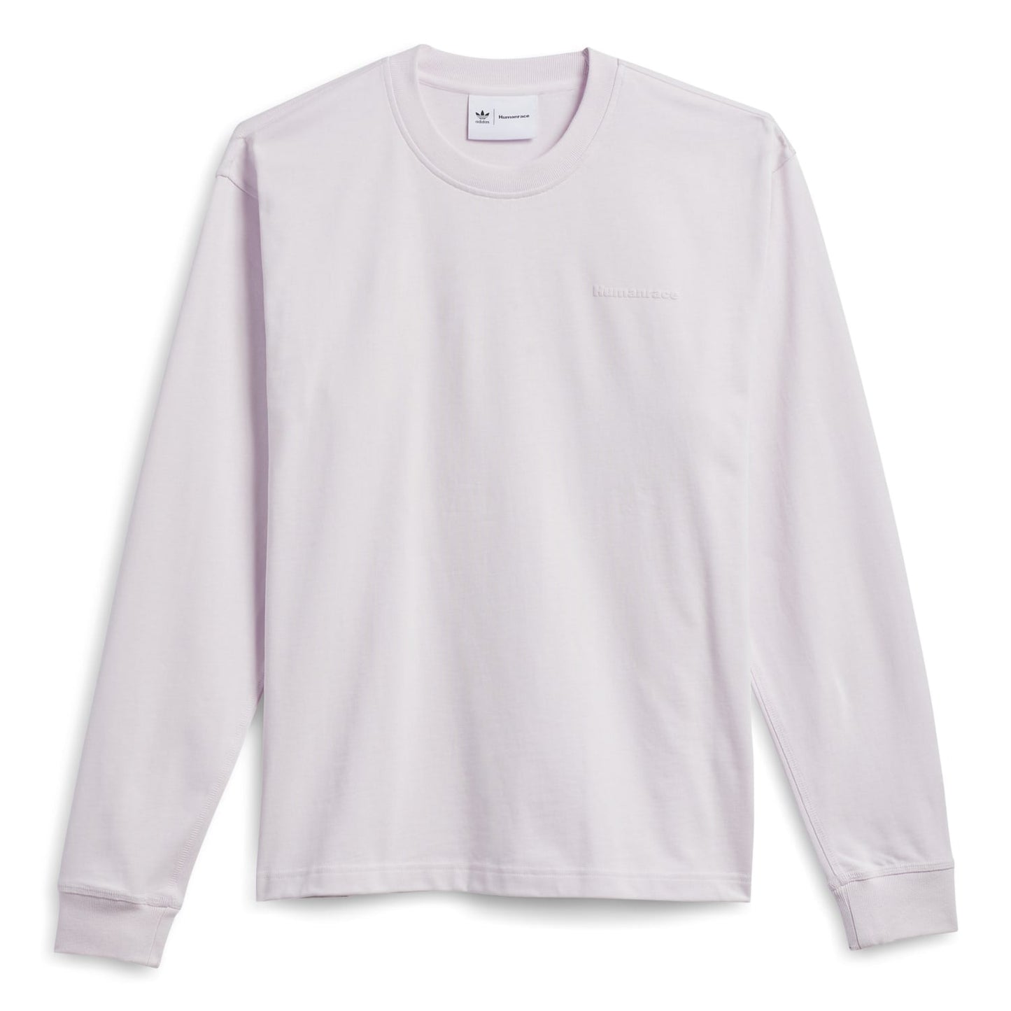Adidas Originals Unisex PW Pharrell Williams Humanrace Basics Long Sleeve Tee Almost Pink HN3436