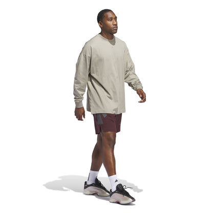 Adidas Unisex Adidas Basketball LS Tee Brown JD6130