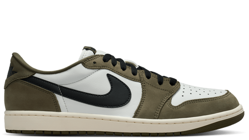 Jordan 1 Retro Low Medium Olive Summit White Sail Black