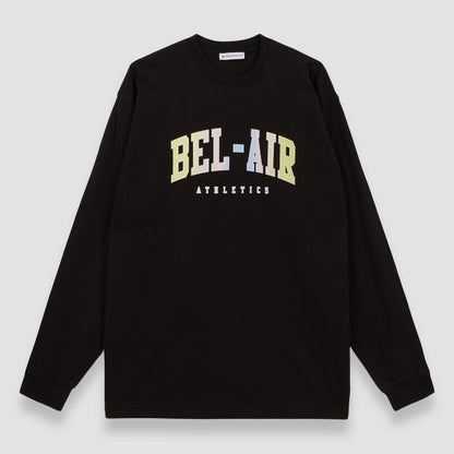 Bel-Air Athletics Men College L/S T-Shirt Pastel Black