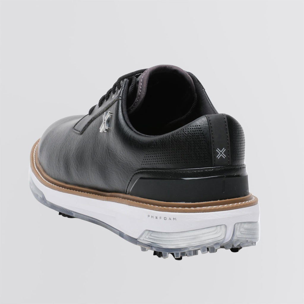 Reserve Classic Tour RS Spiked Golf Shoes Black/White/Tan