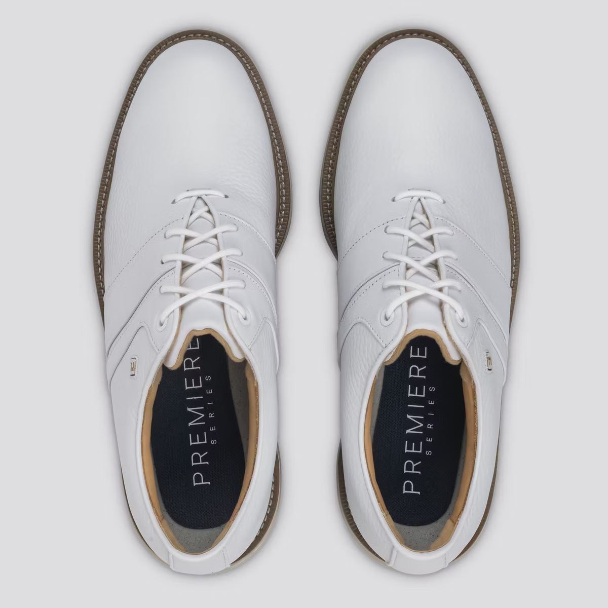 Premiere Series Packard Cleated Laced Golf Shoes White