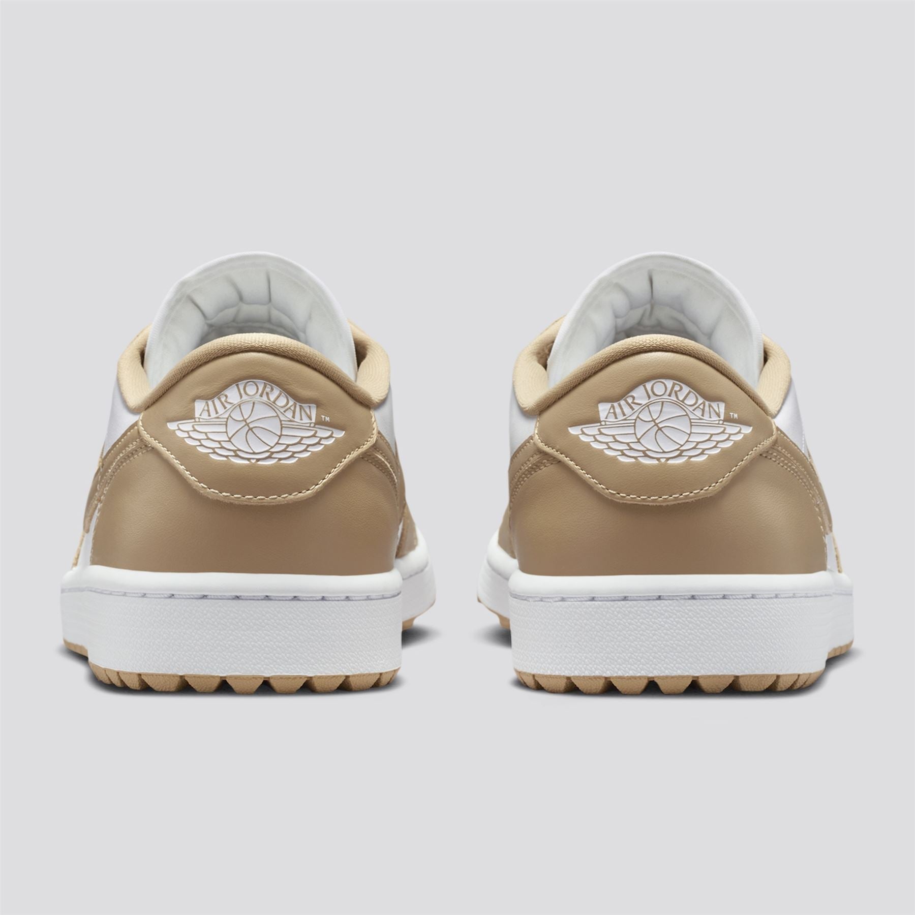 Air Jordan 1 Low Spikeless Golf Shoes White/Linen White