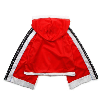 Champion Hooded Cropped Mesh Top Red Spark Women WL946-58M