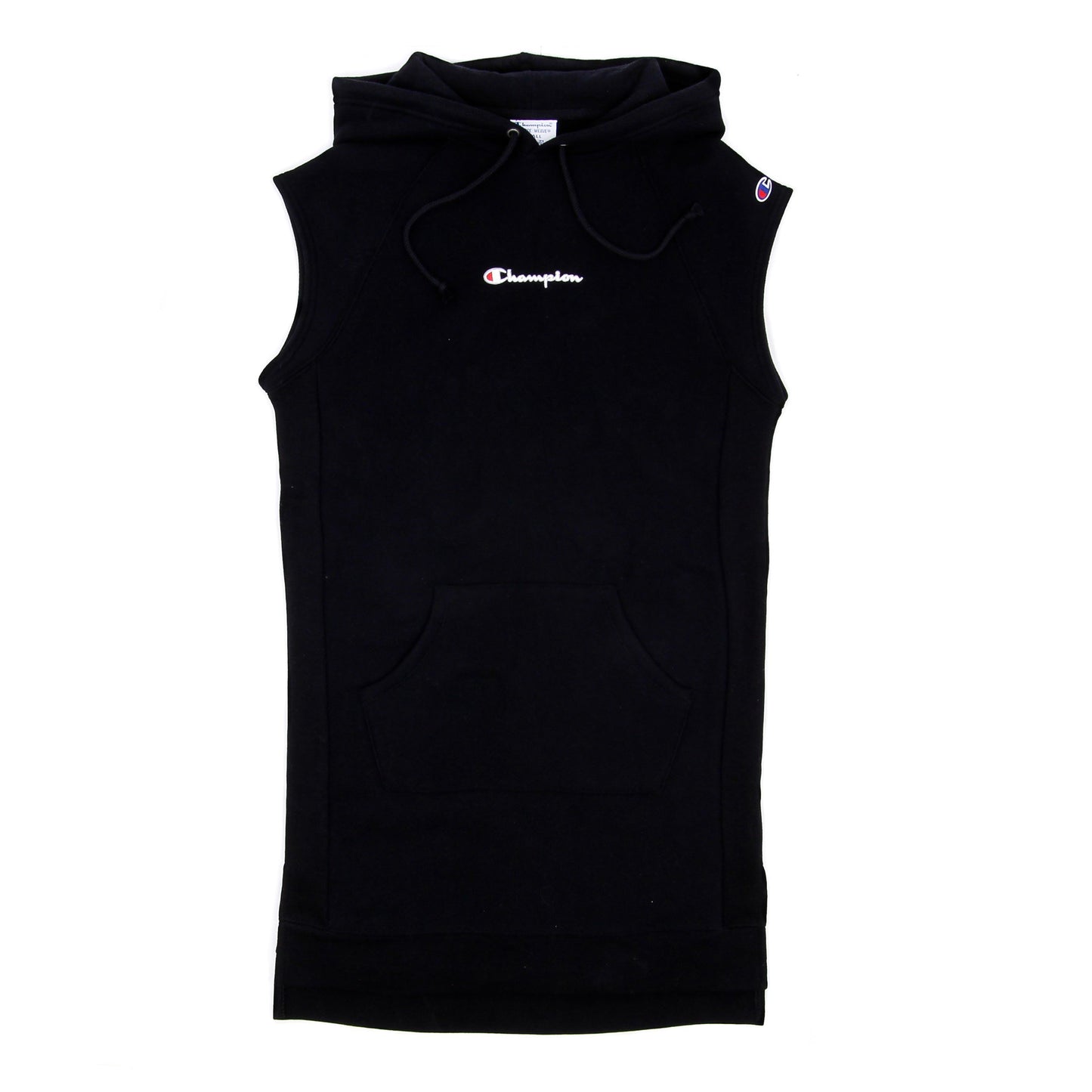 Champion Women's Reverse Weave Dress W/hood Embroidered Black WL779-579727-003